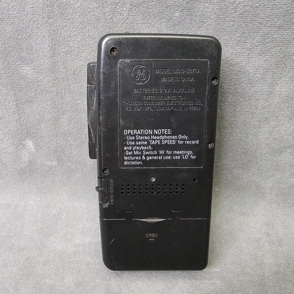 Vintage GE General Electric Microcassette Recorder 3-5371A -Works- B1-42 - Picture 2 of 5